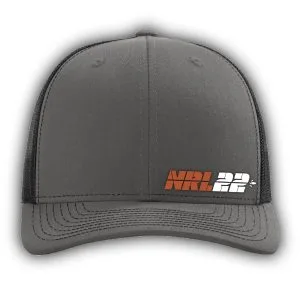 NRL22 Hat, Richardson 112 – Charcoal/Black